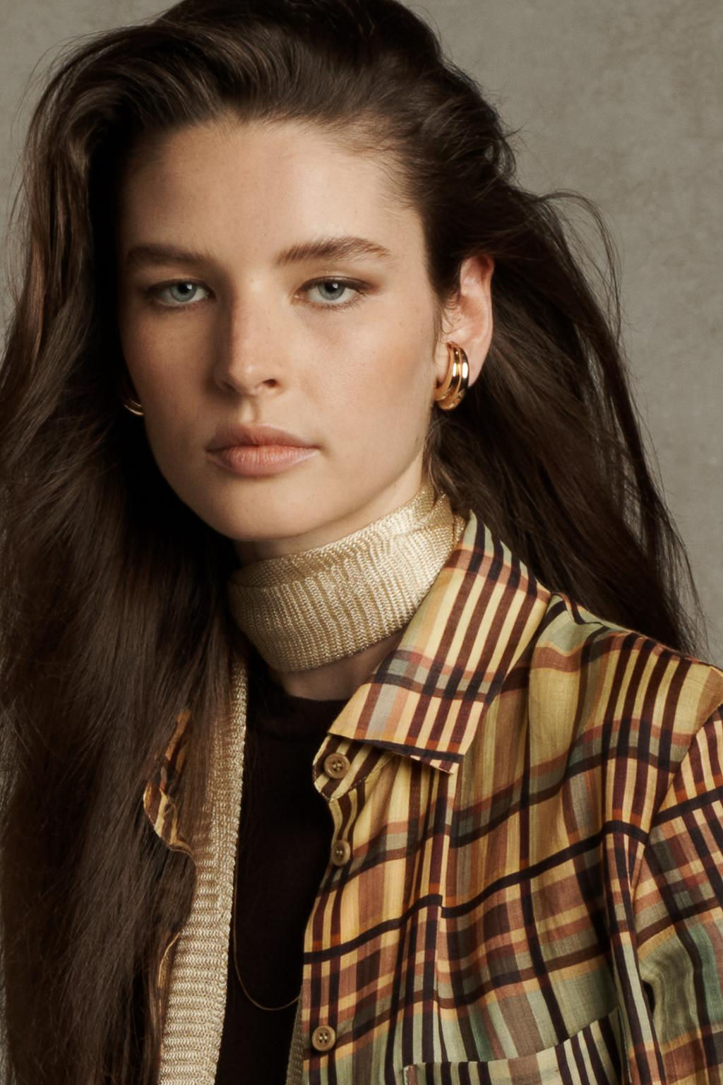 ZW COLLECTION RAMIE CHECK SHIRT - Zara фото 2