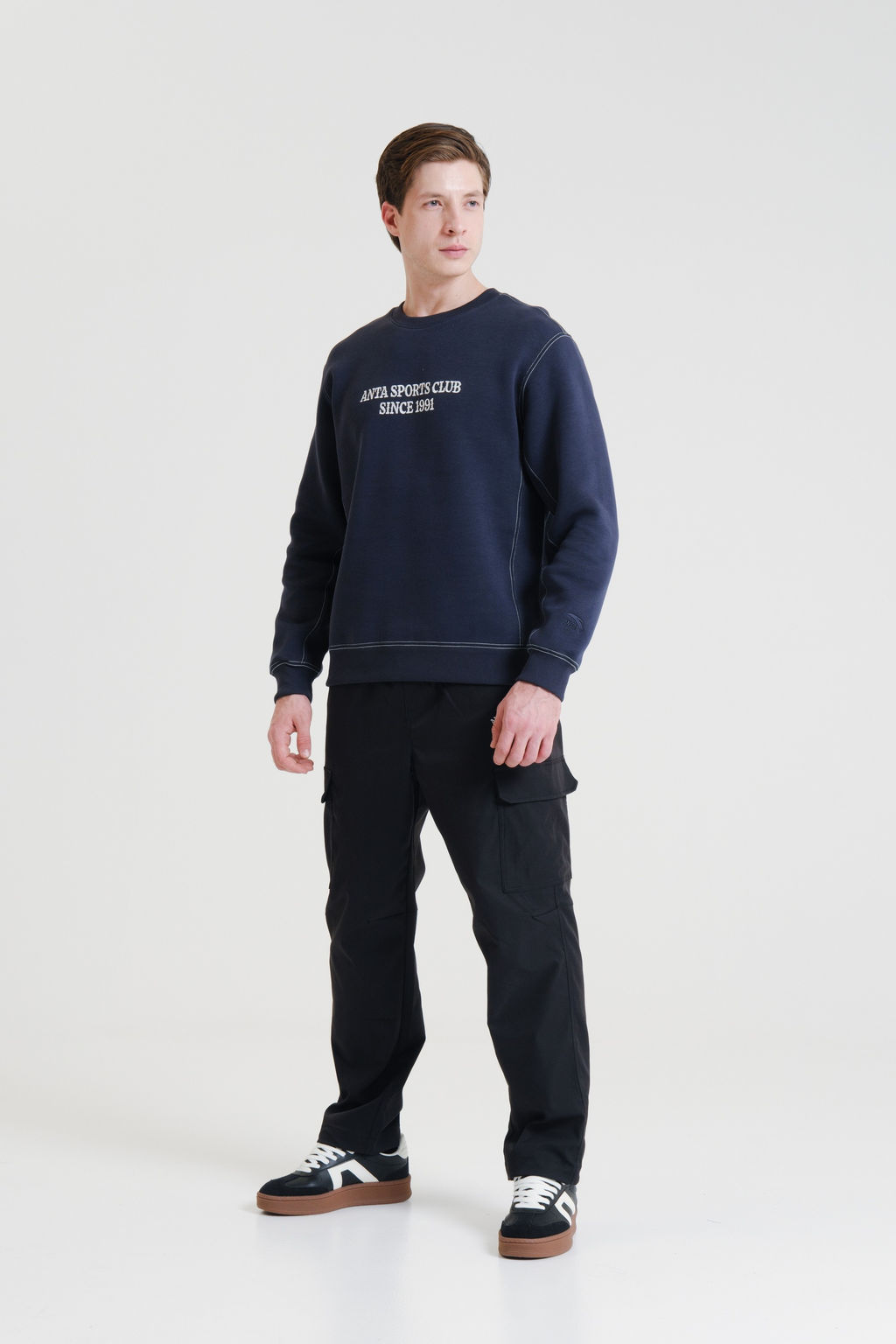 Свитшот Темно-синий - Anta фото 2