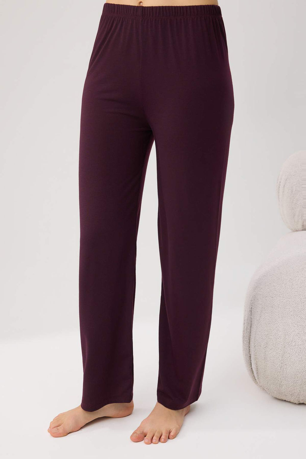 Bordo Dantel Detayl? Braletli Orme Pijama Tak?m? THMSS26PT00239