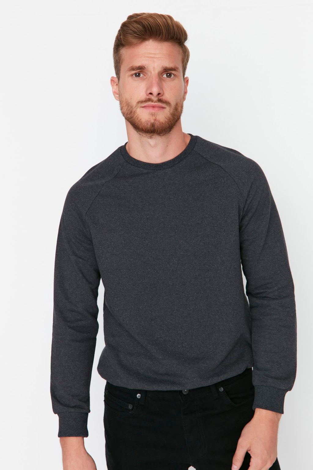 TRENDYOL MAN Bordo Regular/Normal Kesim Ici Polar/S?cak Tutan Sweatshirt TMNAW23SW00189 - Trendyolmilla фото 3