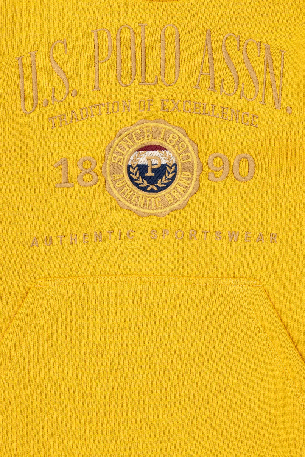 Толстовка горчичного цвета для мальчика - U.s. polo assn фото 3