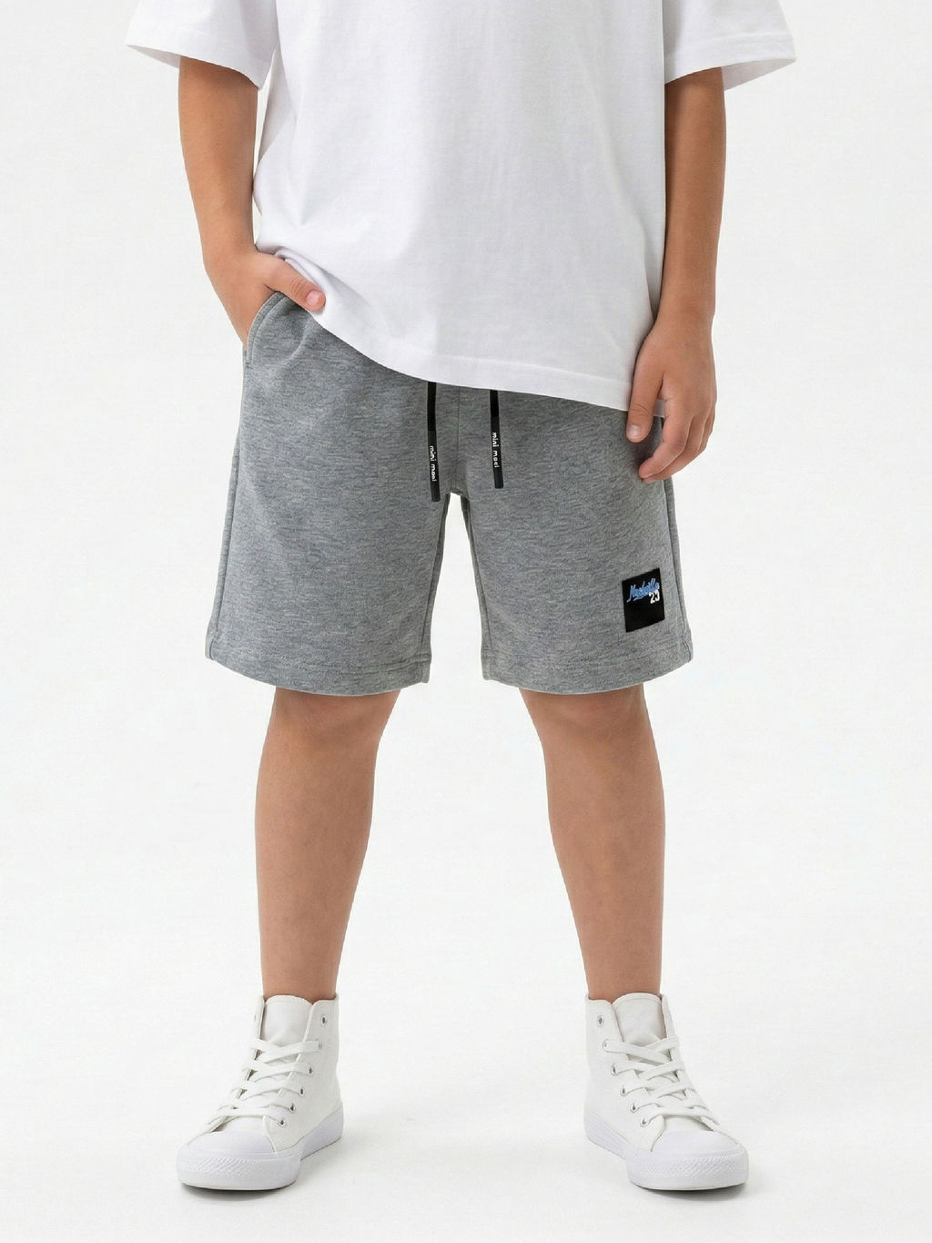 Шорты трикотажные 22-4594 графит меланж