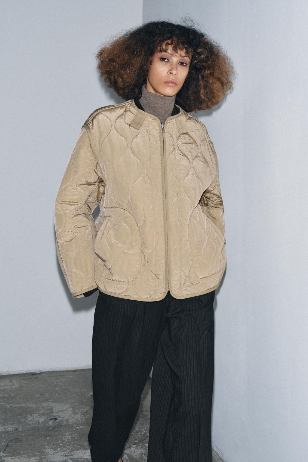 ZW COLLECTION REVERSIBLE QUILTED JACKET - Zara фото 13