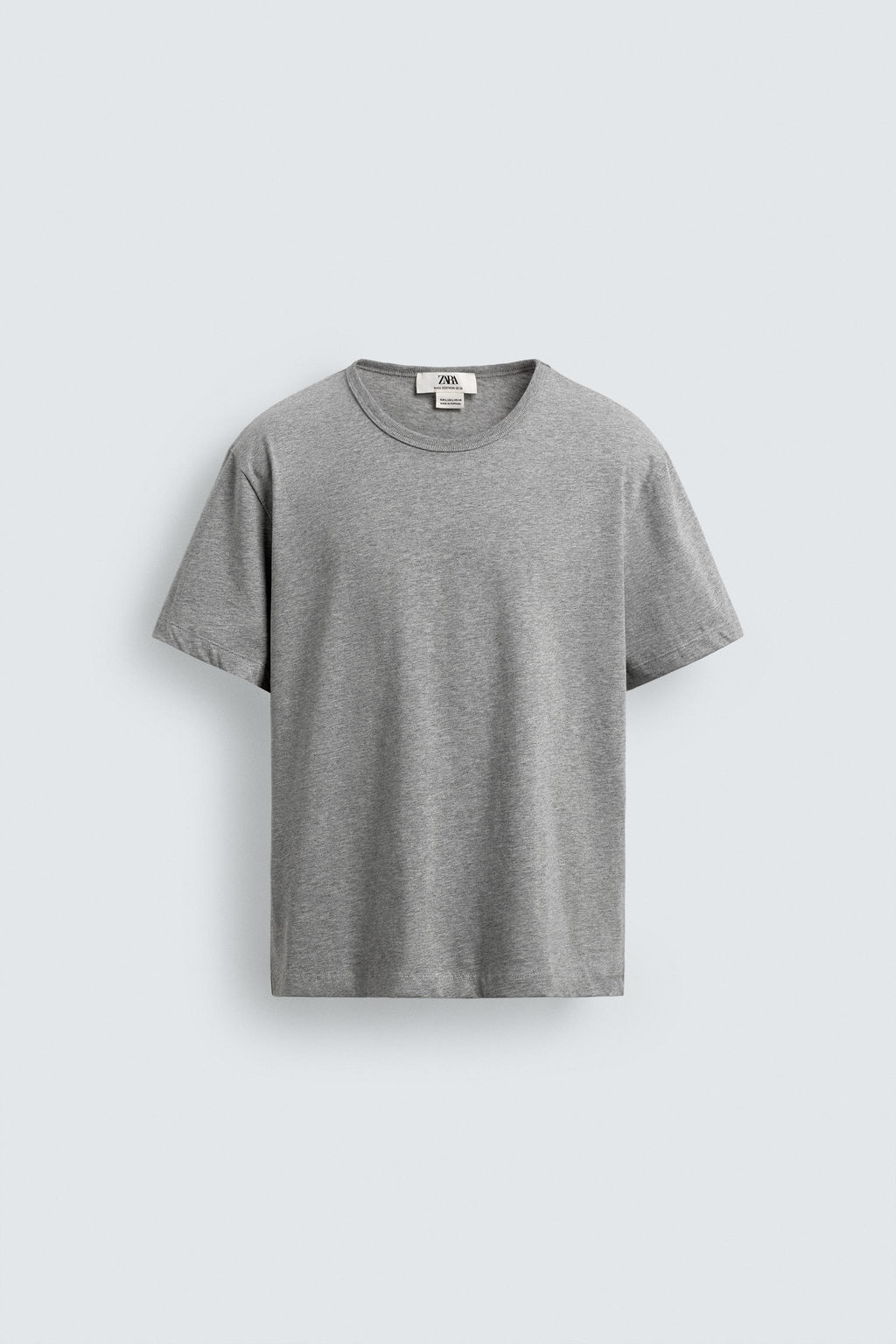 CAMISETA REGULAR FIT / Gris vigor? - Zara фото 6