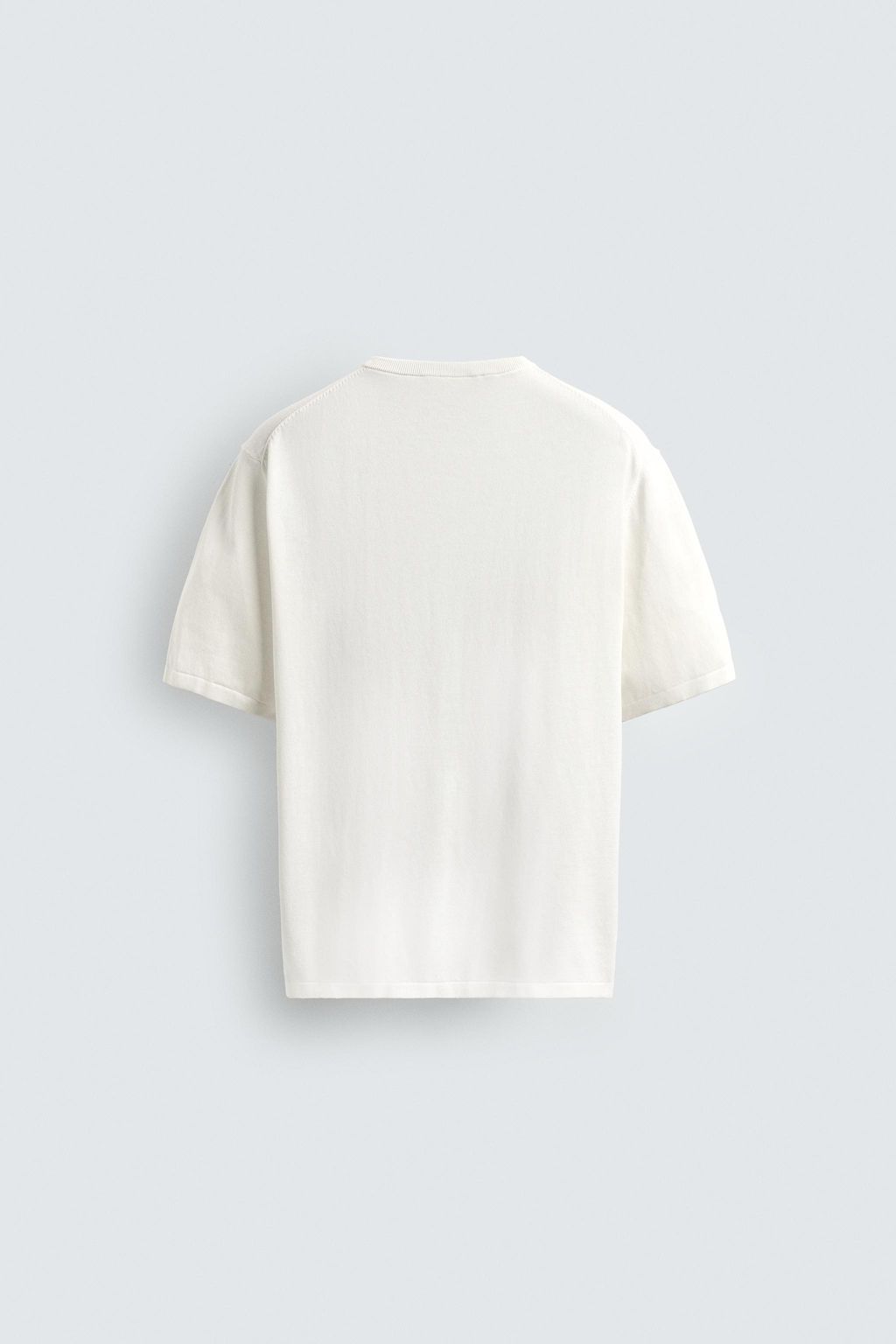 CAMISETA PUNTO CUELLO PANADERO / Crudo - Zara фото 8