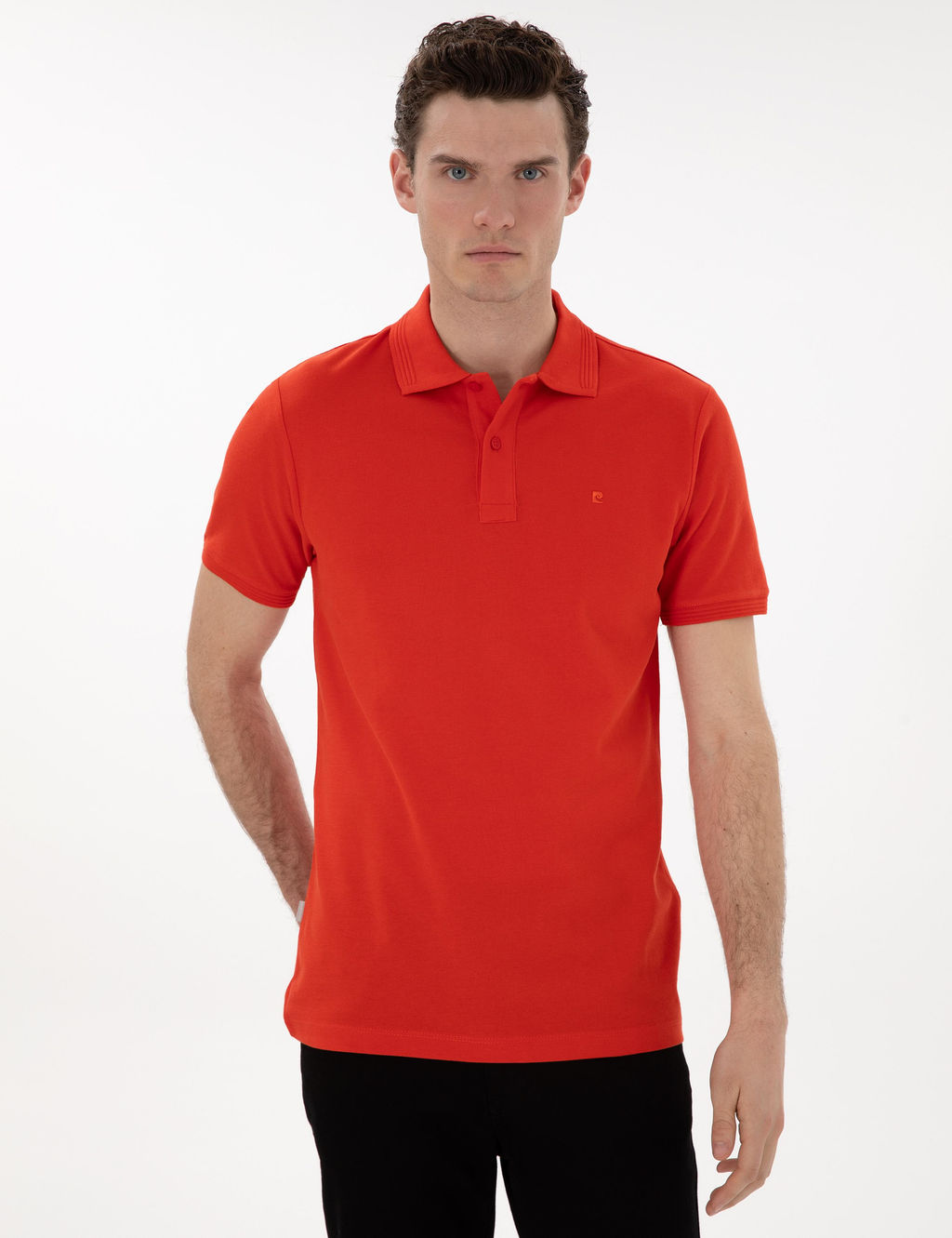 K_rm_z_ Slim Fit K_vr_lmaz Polo Yaka Basic Ti__rt - Pierre cardin фото 3