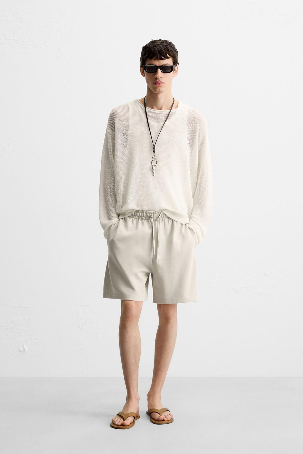 TECHNICAL TEXTURED BERMUDA SHORTS - Zara фото 7