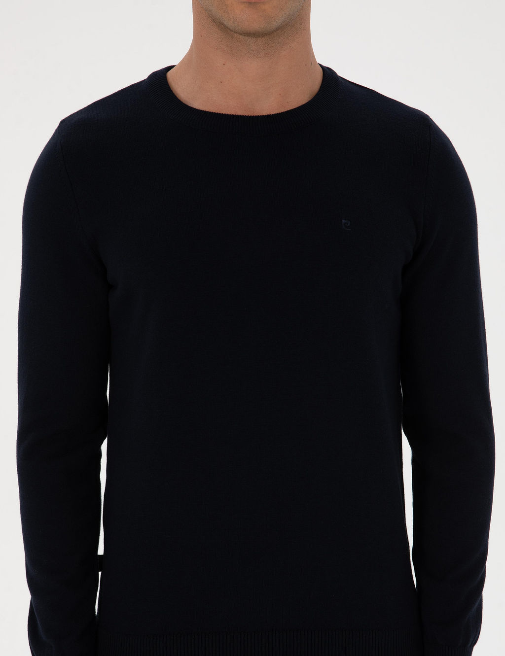 Lacivert Slim Fit Bisiklet Yaka Basic Triko Kazak - Pierre cardin фото 6