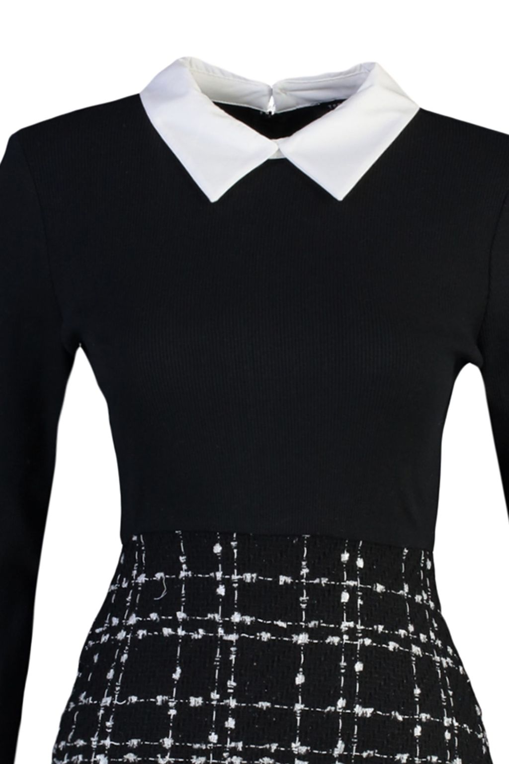 Siyah Tuvit Dokuma Elbise TWOAW21EL0454