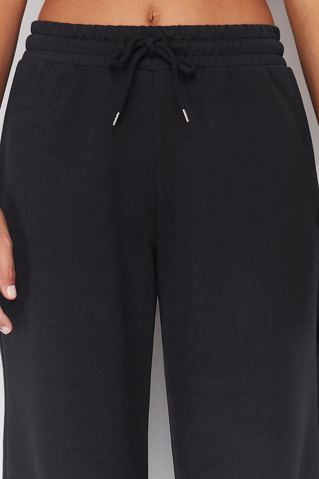 Siyah Genis Paca Ince Orme Spor Esofman Alt? TWOAW22EA0053 - Trendyolmilla фото 13