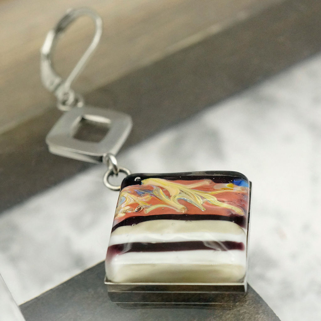 Серьги из муранского стекла ELEGANT ACCENT LS2988