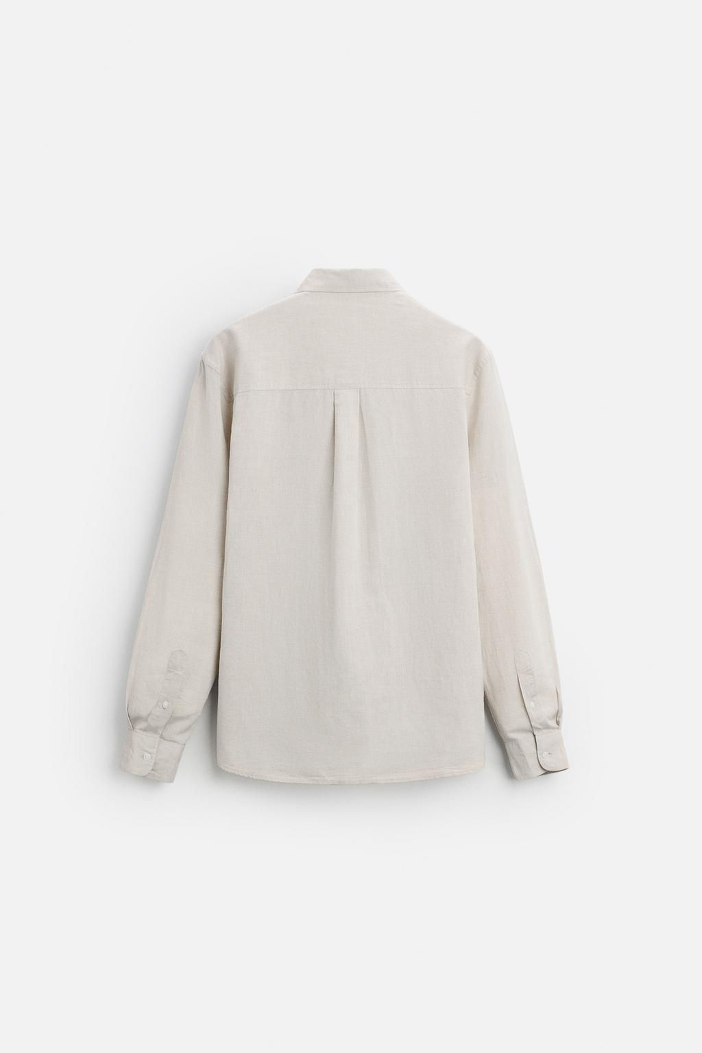 COTTON - LINEN SHIRT - Zara фото 8