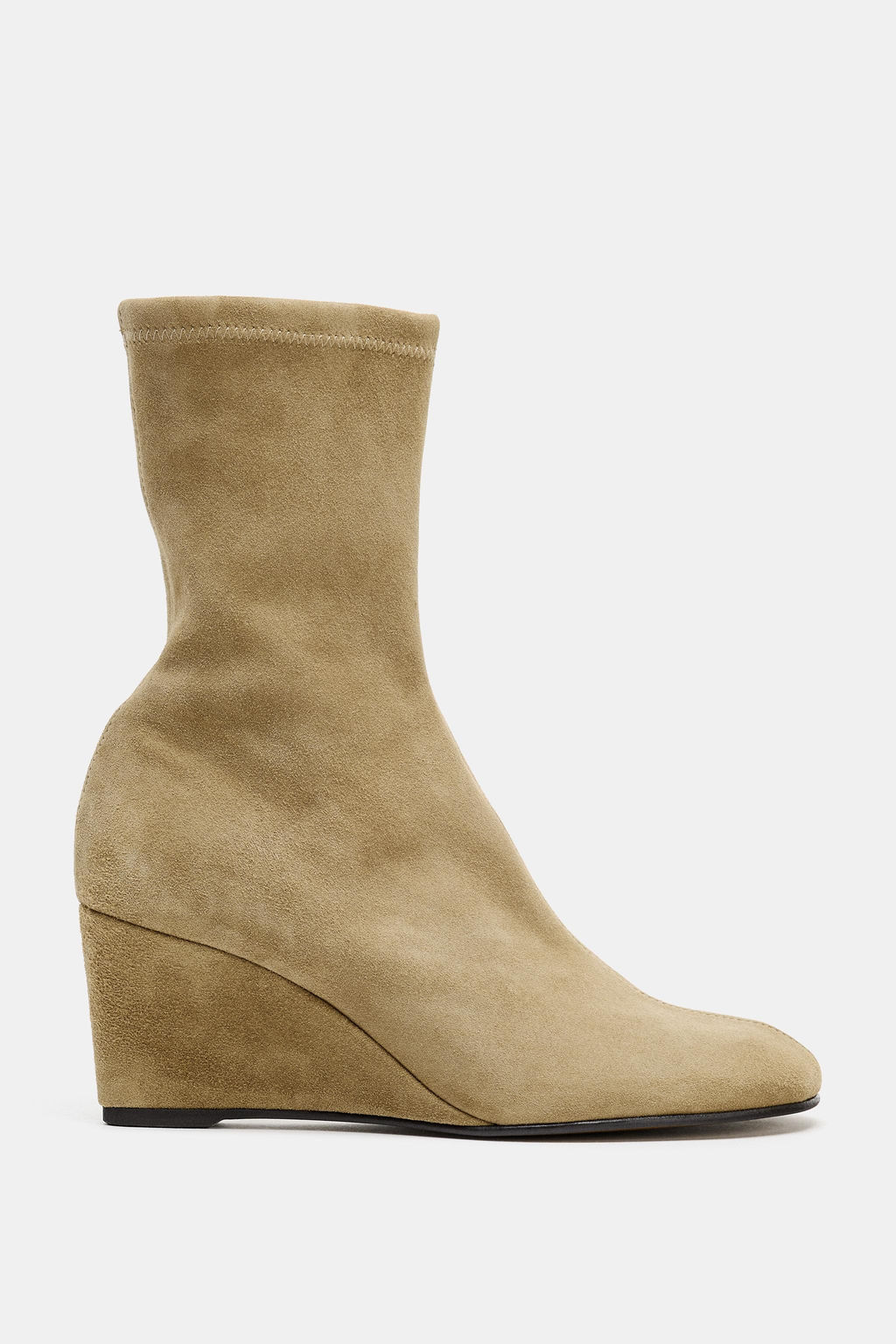 SUEDE WEDGE ANKLE BOOTS - Zara фото 8