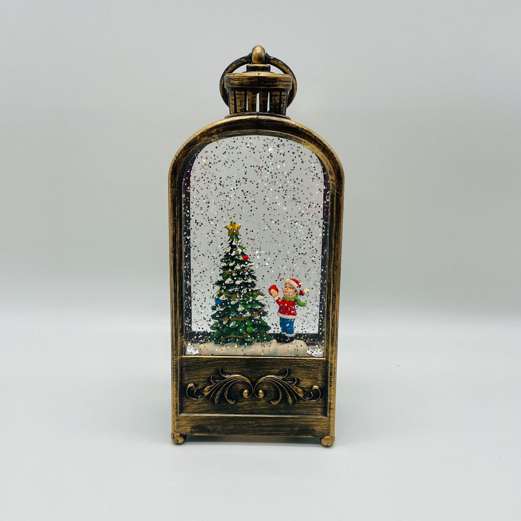 Новогодний декор Фонарь стекло - 23 см (арт. 23014A/23014B/23014D) в ассортименте - Ип лебедев о.ю фото 3