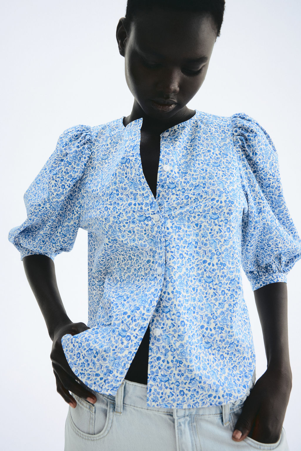 Blusa de popelina - H&m фото 6