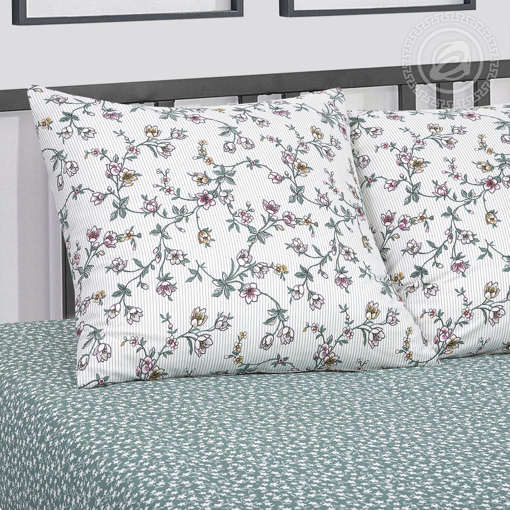 Постельное белье Дивный сад (поплин DE LUXE) Евро/Пододеяльник: 1 шт. - 215*200; Простыня: 1 шт. - 215*240; Наволочка: 2 шт. - 70*70; DE LUXE - Артпостель фото 2