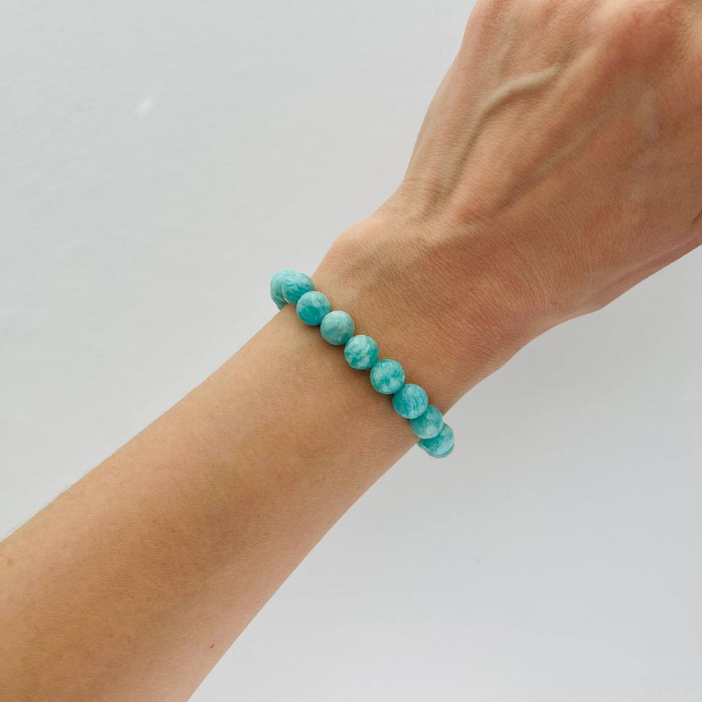 Браслет из Амазонита огранка 16 см