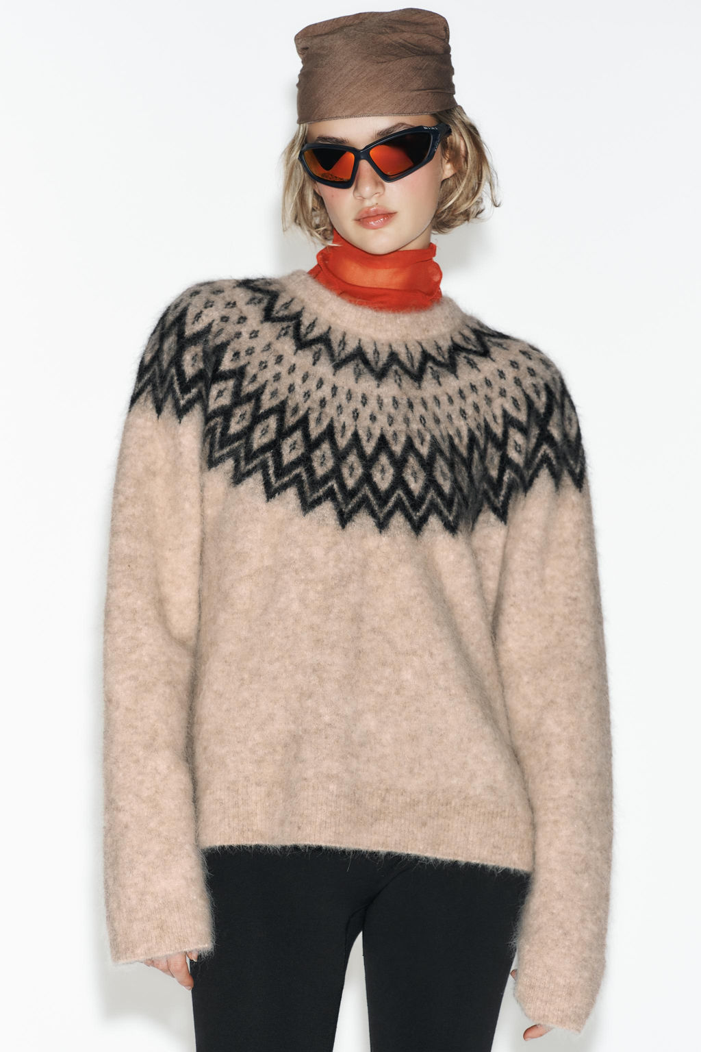 JUMPER WITH ALPACA JACQUARD SKI COLLECTION