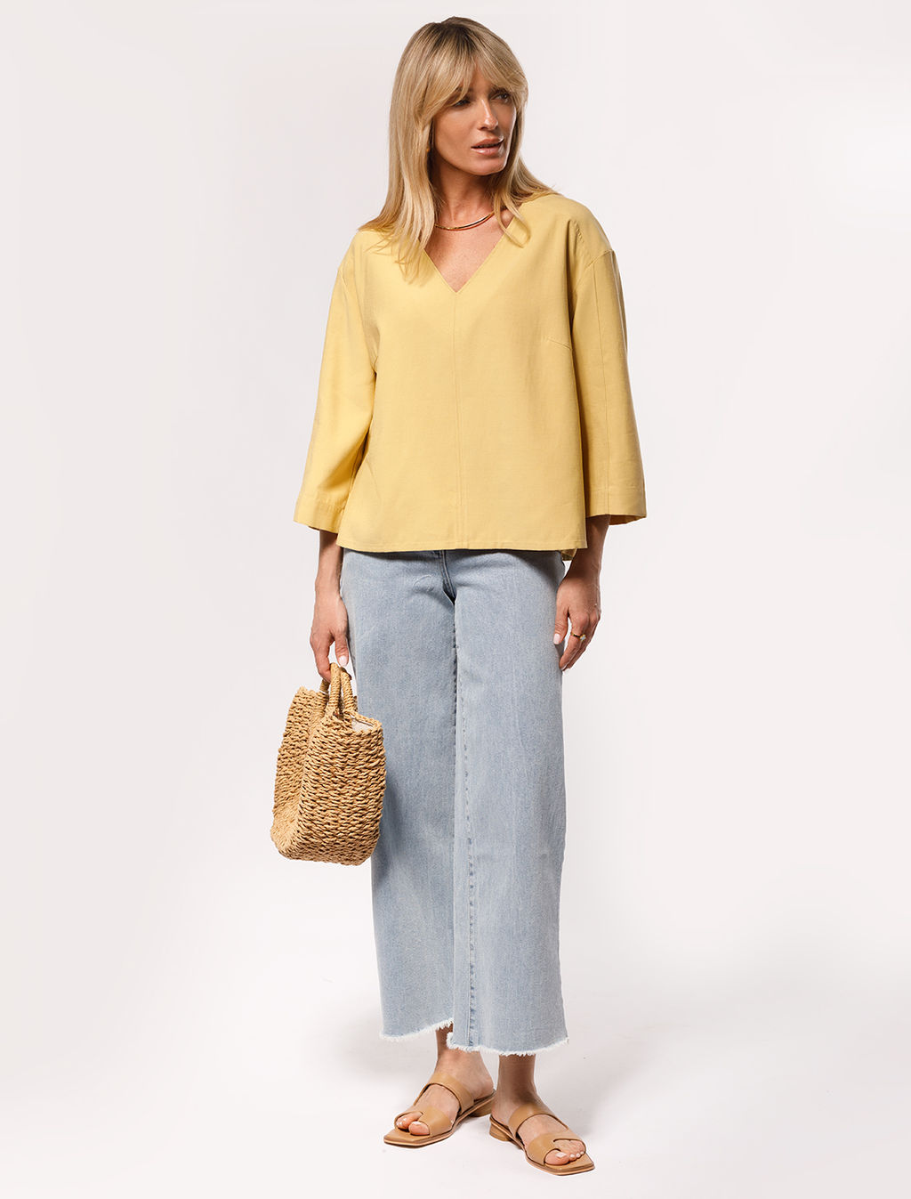 VILATTE / Свободная блузка из плотного лиоцелла  фото 10