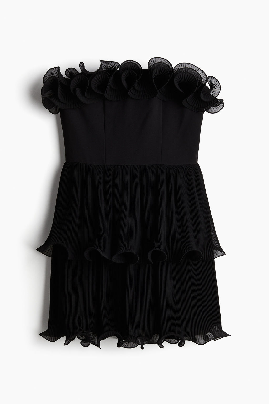 Vestido bandeau con volantes - H&m фото 7