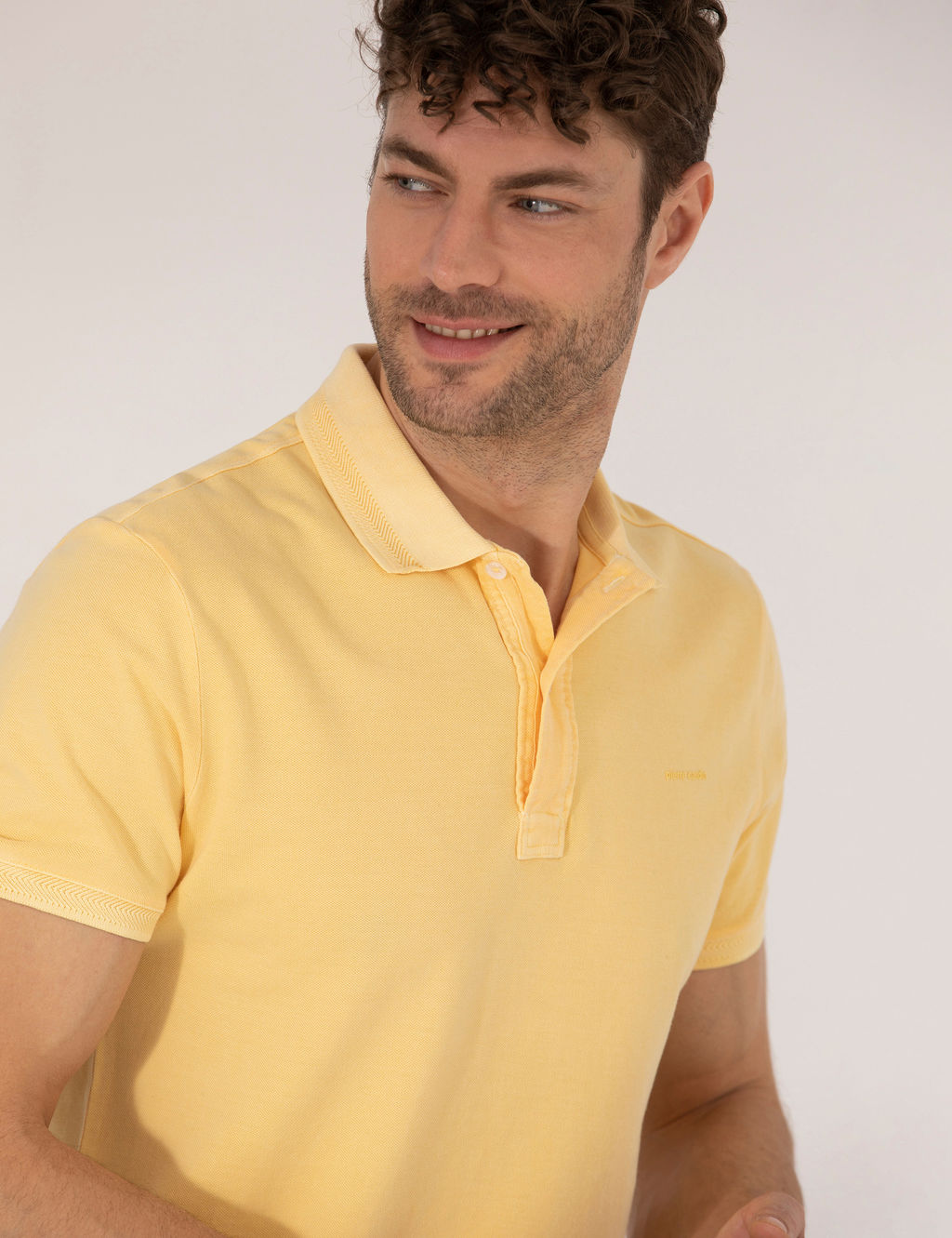 A__k Sar_ Slim Fit %100 Pamuk Polo Yaka Ti__rt