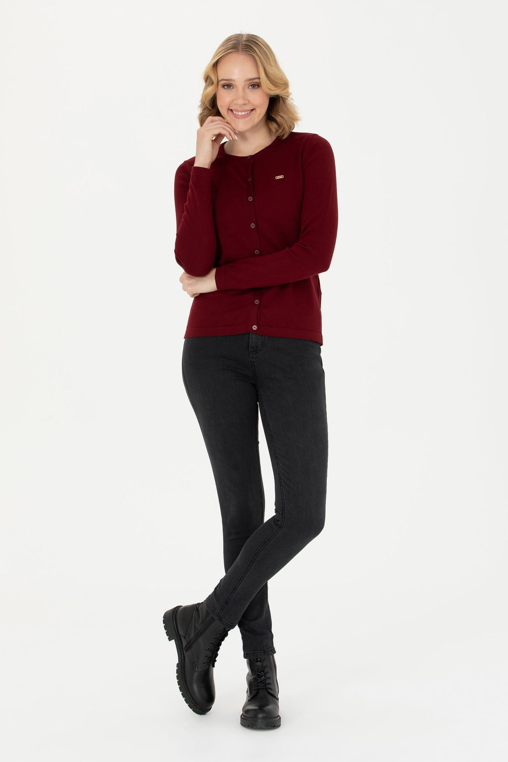 Kad_n Bordo Basic Triko H_rka