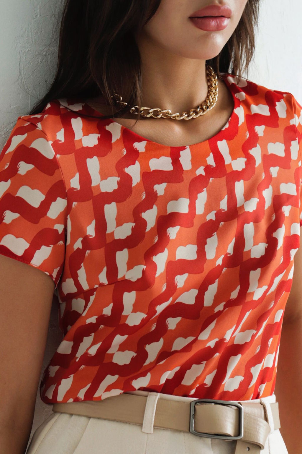 Блуза с коротким рукавом - Martichelli фото 12