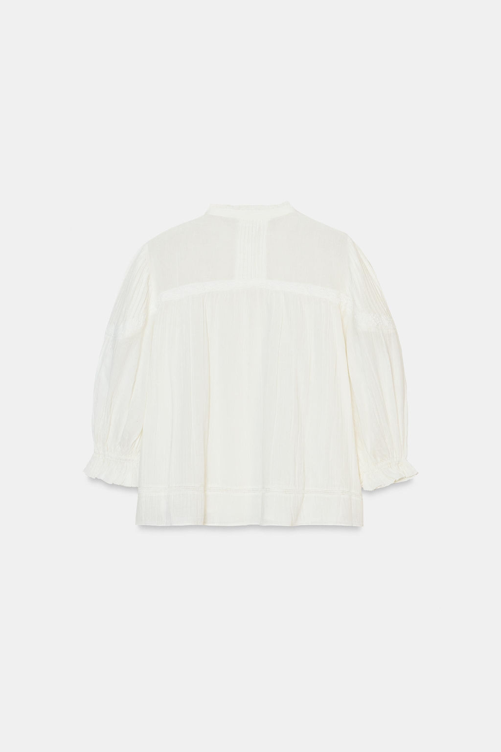 ZW COLLECTION ROMANTIC COTTON SHIRT - Zara фото 7