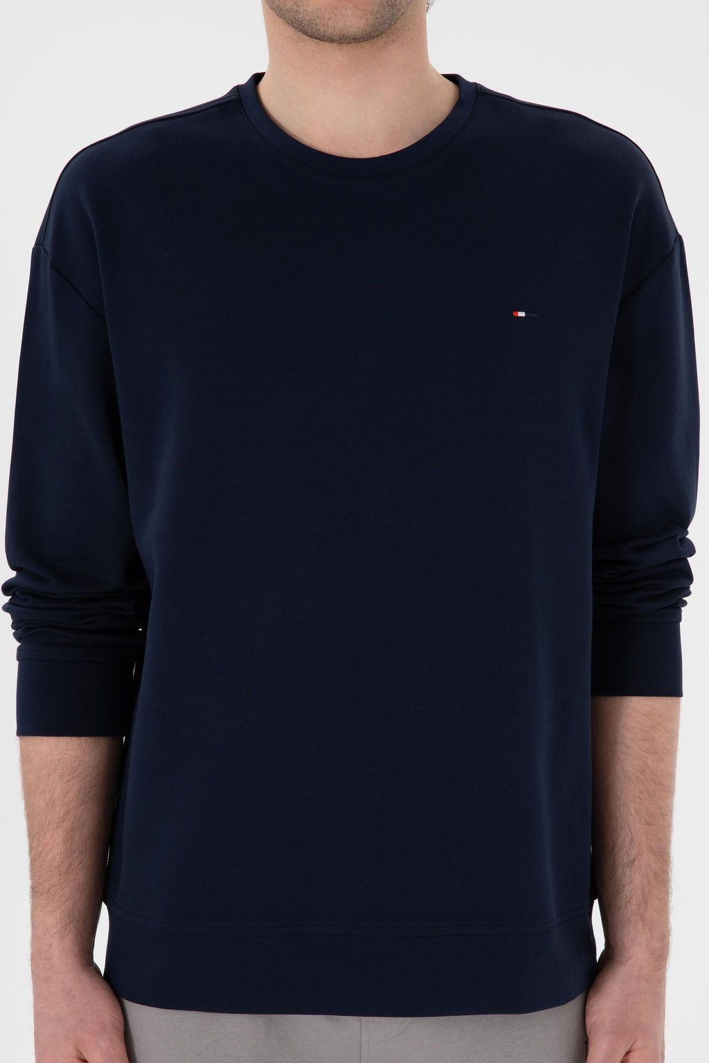 Erkek Comfort Fit Bisiklet Yaka Lacivert Sweatshirt Sepette S_rpriz _ndirim - U.s. polo assn фото 6