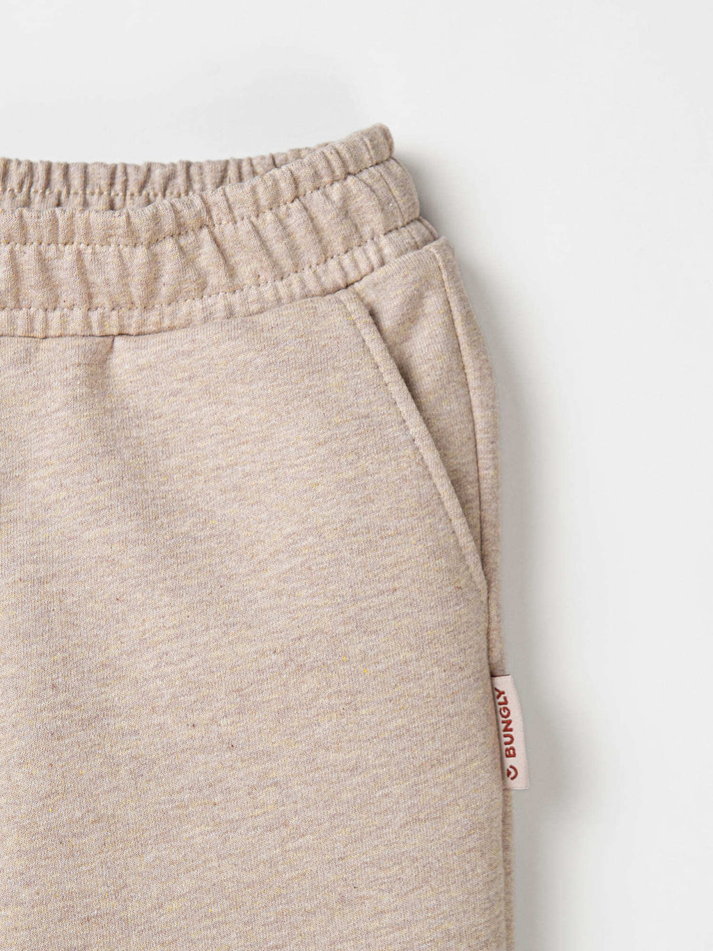 Костюм со свитшотом из 100% хлопка Бежевый меланж облегченный - Bungly фото 8