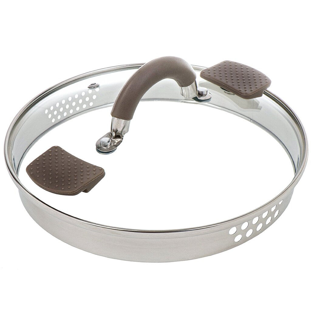 Кастрюля нержавеющая сталь, 3.9 л, с крышкой, крышка стекло, Daniks, Нара, GS-01413HY-20CA-2, серебр  фото 14