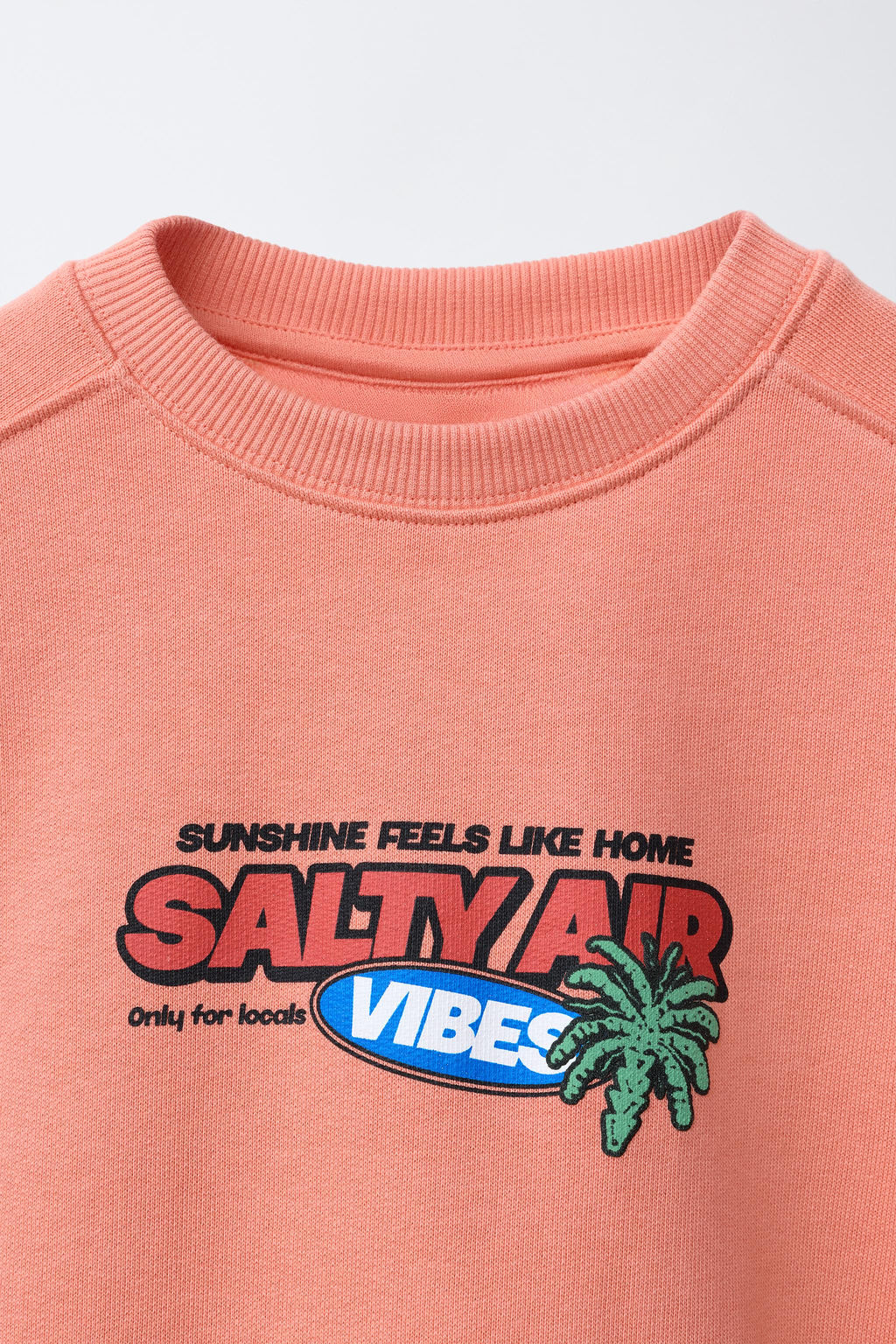 SUDADERA ESTAMPADA CASUAL / Coral - Zara фото 3