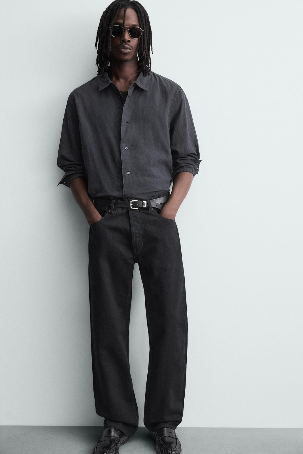 FLUID DENIM SHIRT - Zara фото 7
