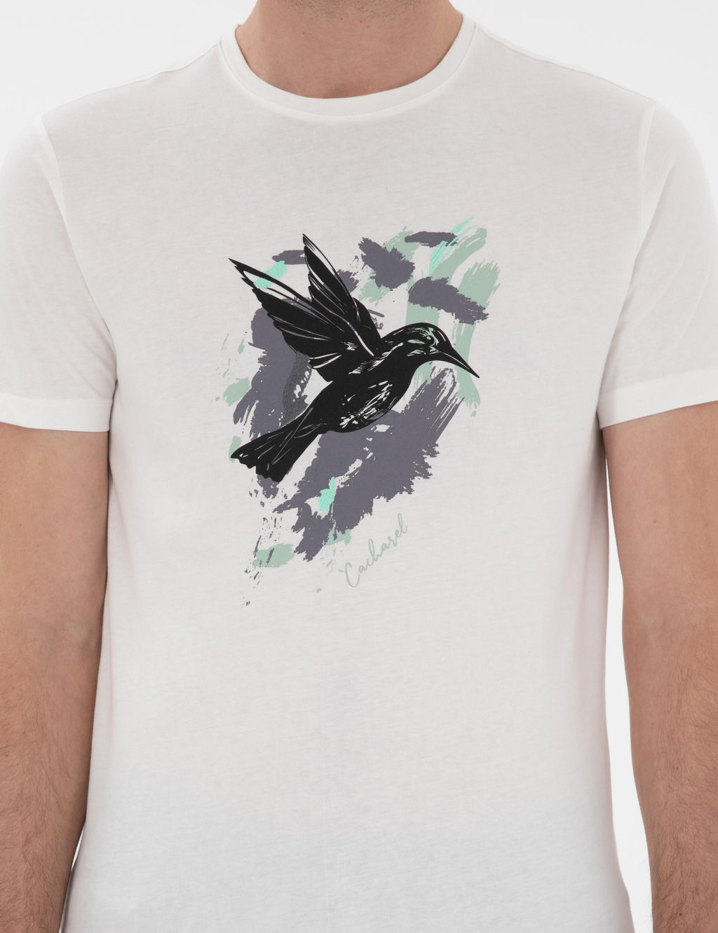 Белая стройная мата