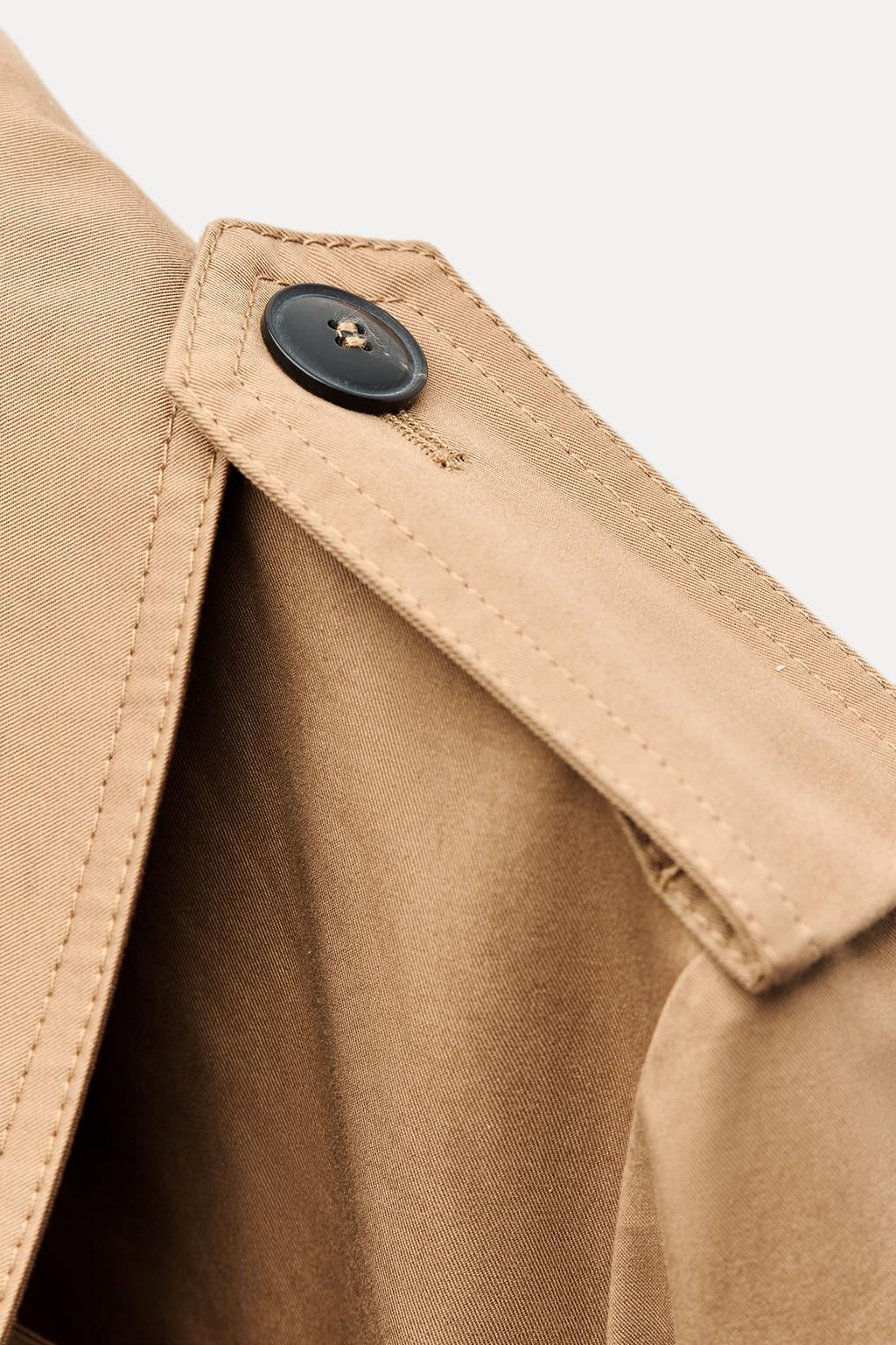 ZW COLLECTION WATER-REPELLENT TRENCH COAT - Zara фото 8