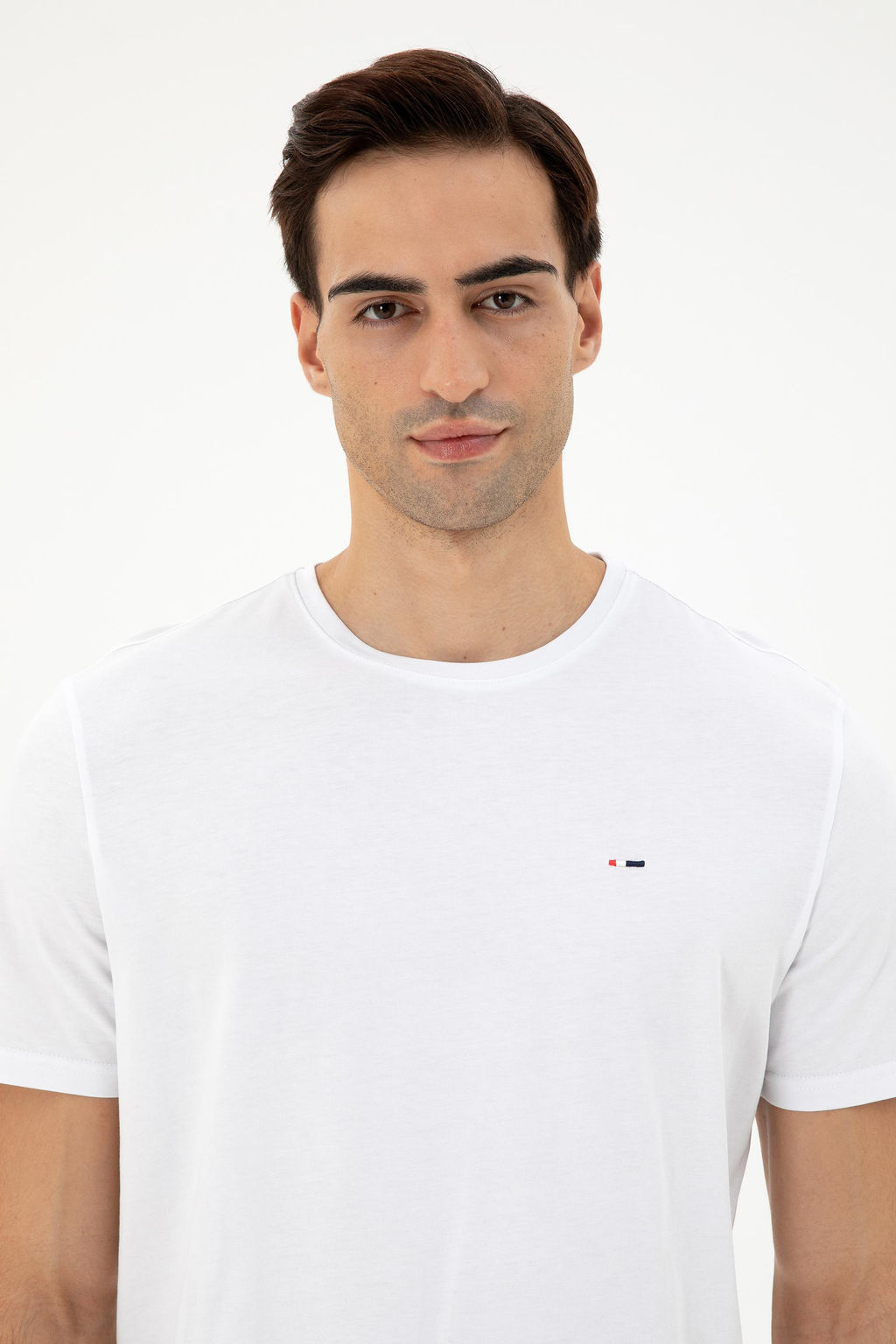 Мужская белая базовая футболка Неожиданная скидка в корзине - U.s. polo assn фото 2