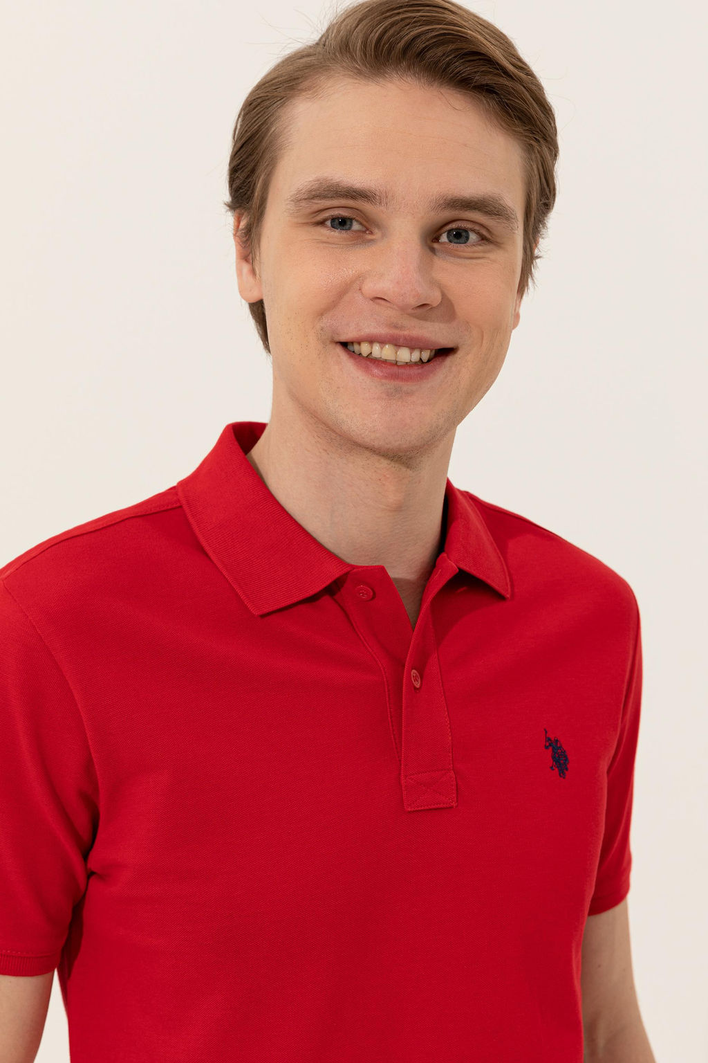 Erkek K_rm_z_ Basic Polo Yaka Ti__rt