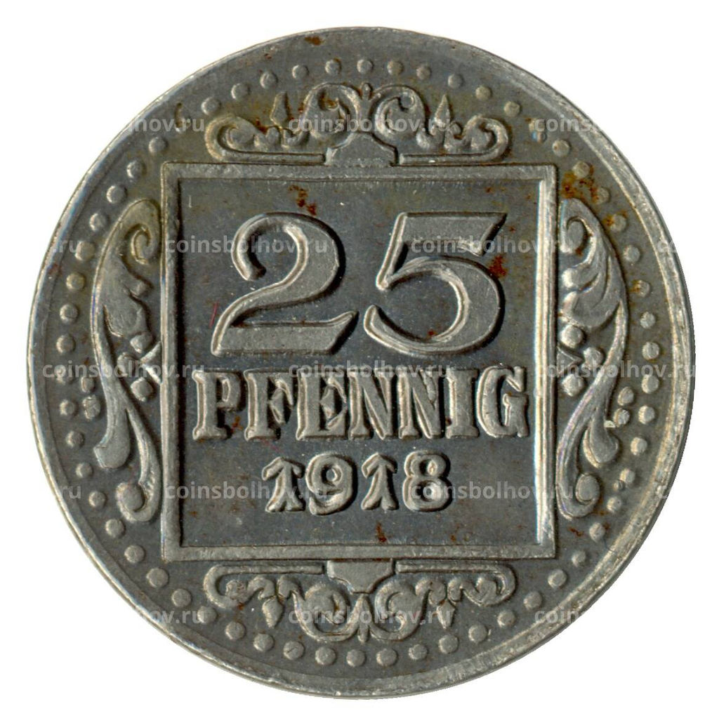 Монета 25 пфеннигов 1918 года Германия  Нотгельд (Мюнстер)