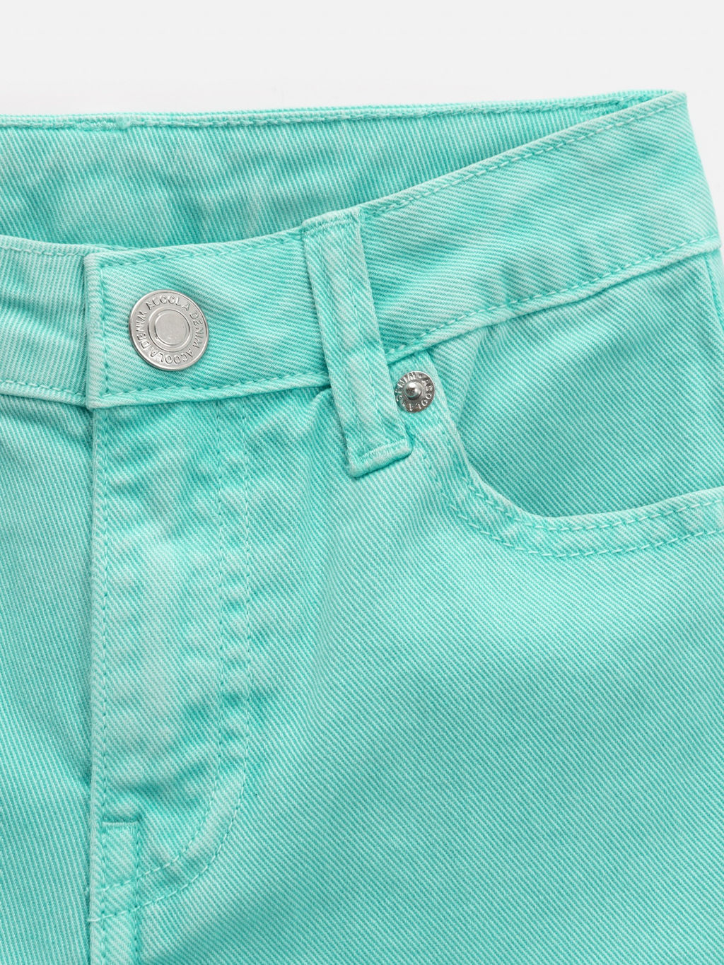 ACOOLA / Шорты джинсовые детские для девочек Gloom светло-бирюзовый  фото 4