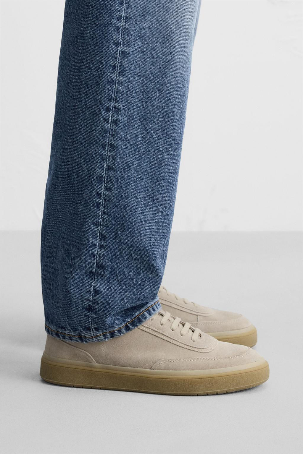 CASUAL LEATHER SNEAKERS - Zara фото 3