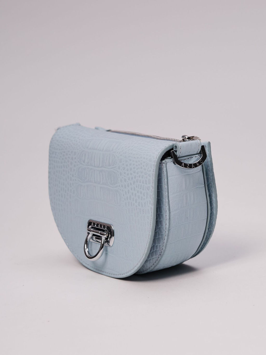 Сумка кожаная Azaro 31032 голубая вода