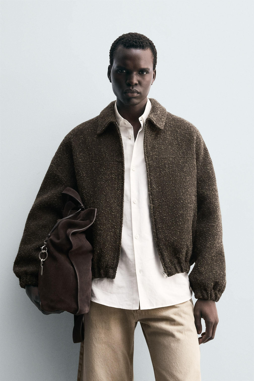 BOUCL_ TEXTURED JACKET - Zara фото 2