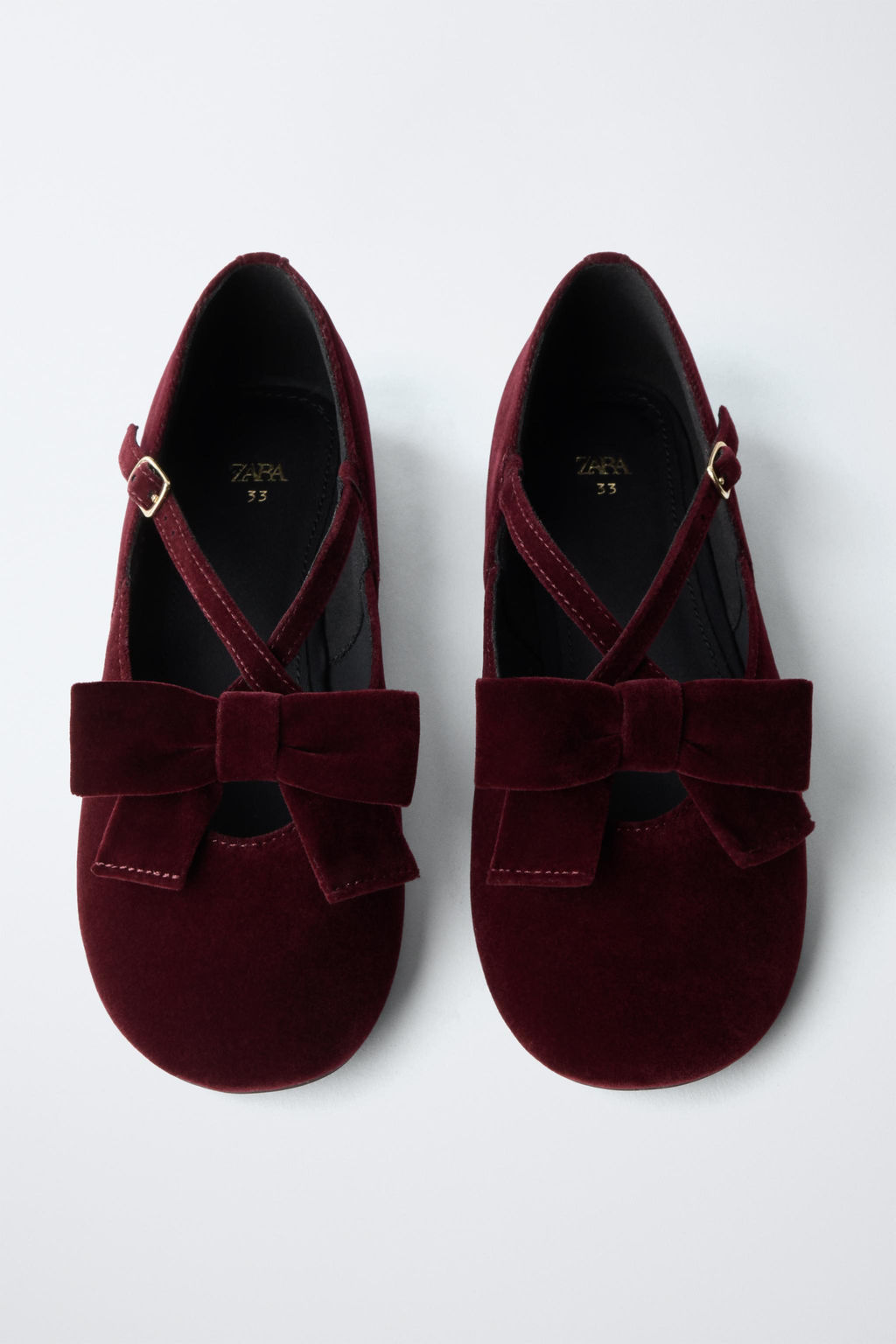 VELVET BOW BALLERINAS - Zara фото 4