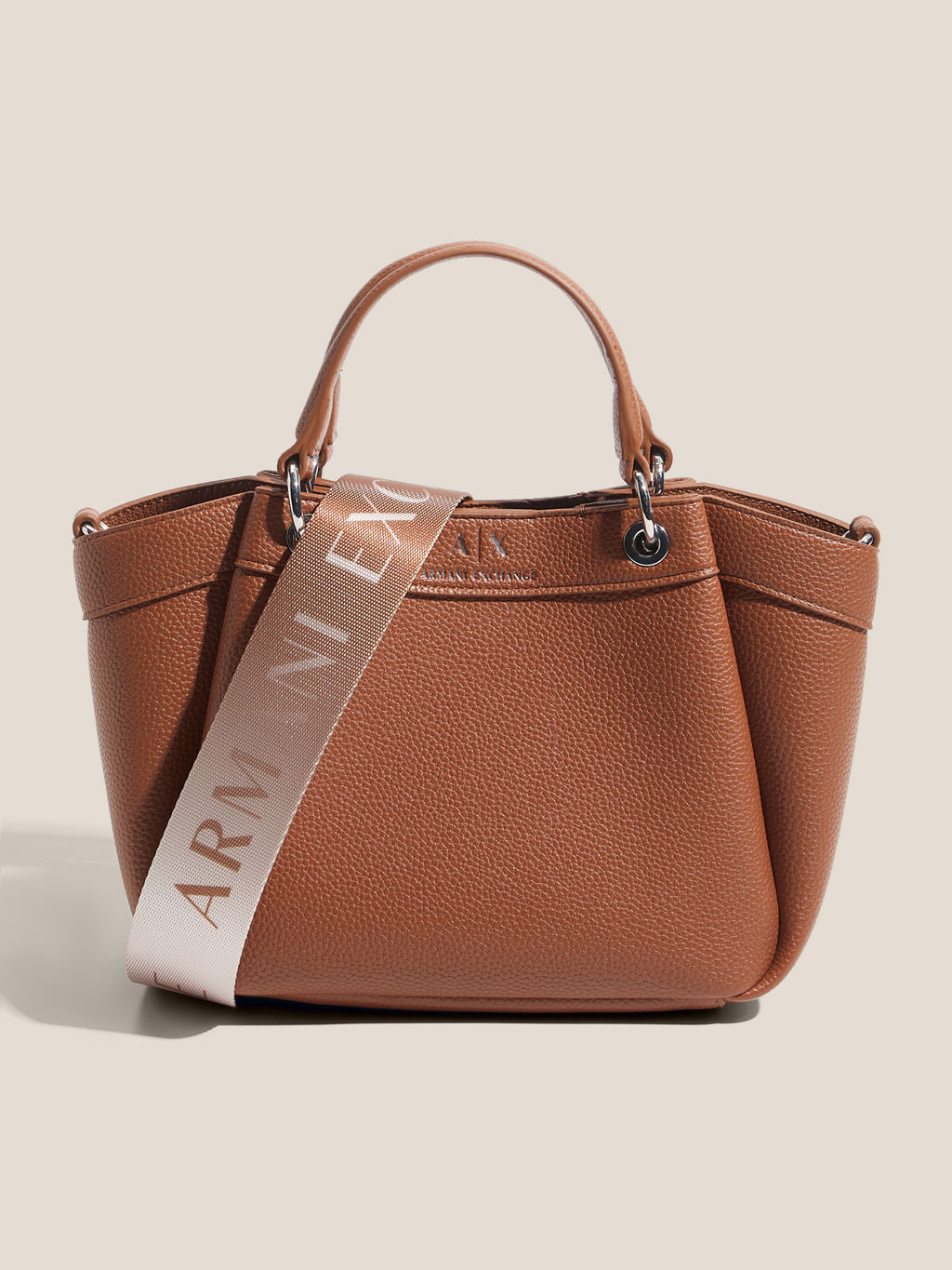 Женский тоут ARMANI EXCHANGE WAVE Артикул 4361626, светло-коричневый