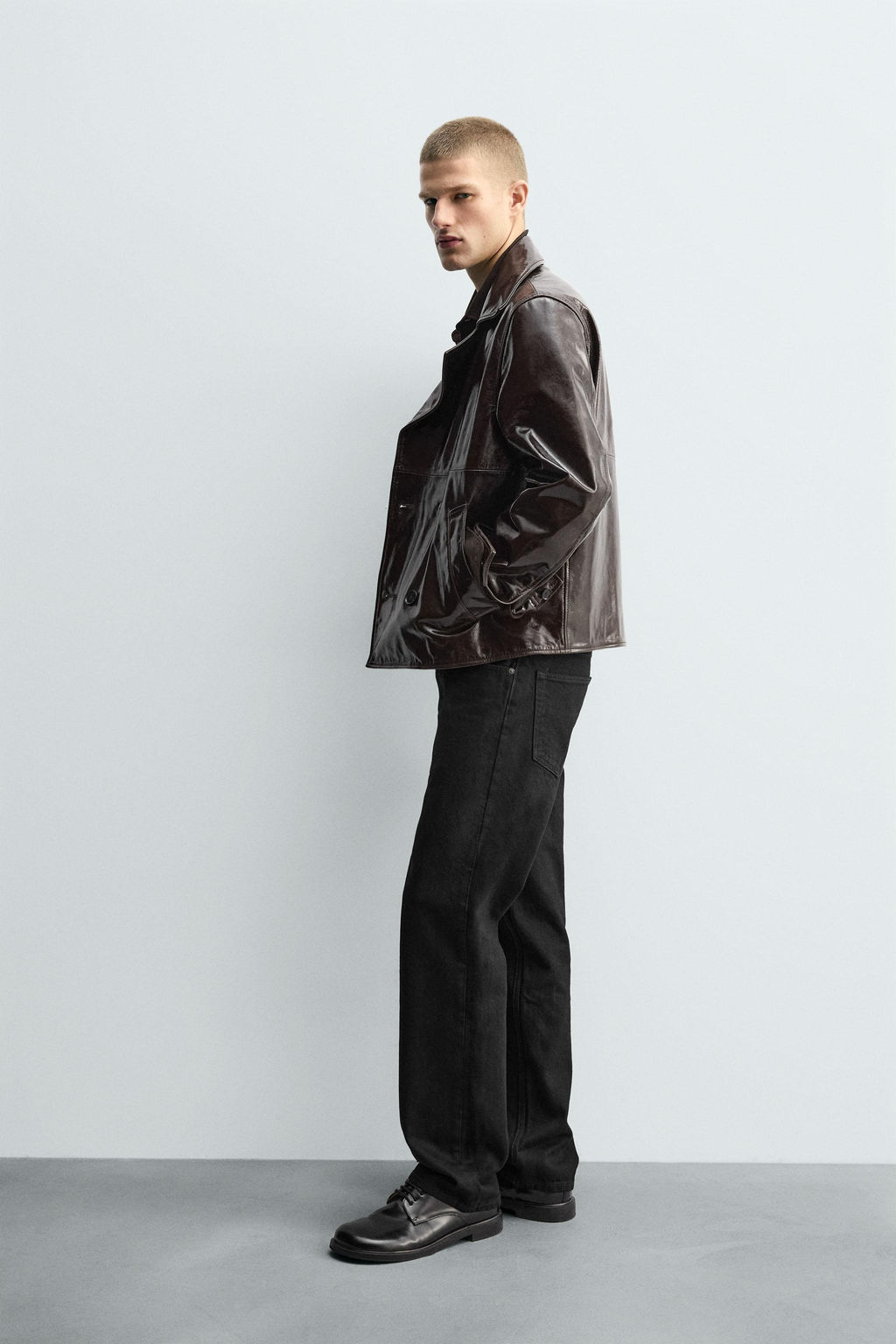 SHINY LEATHER JACKET