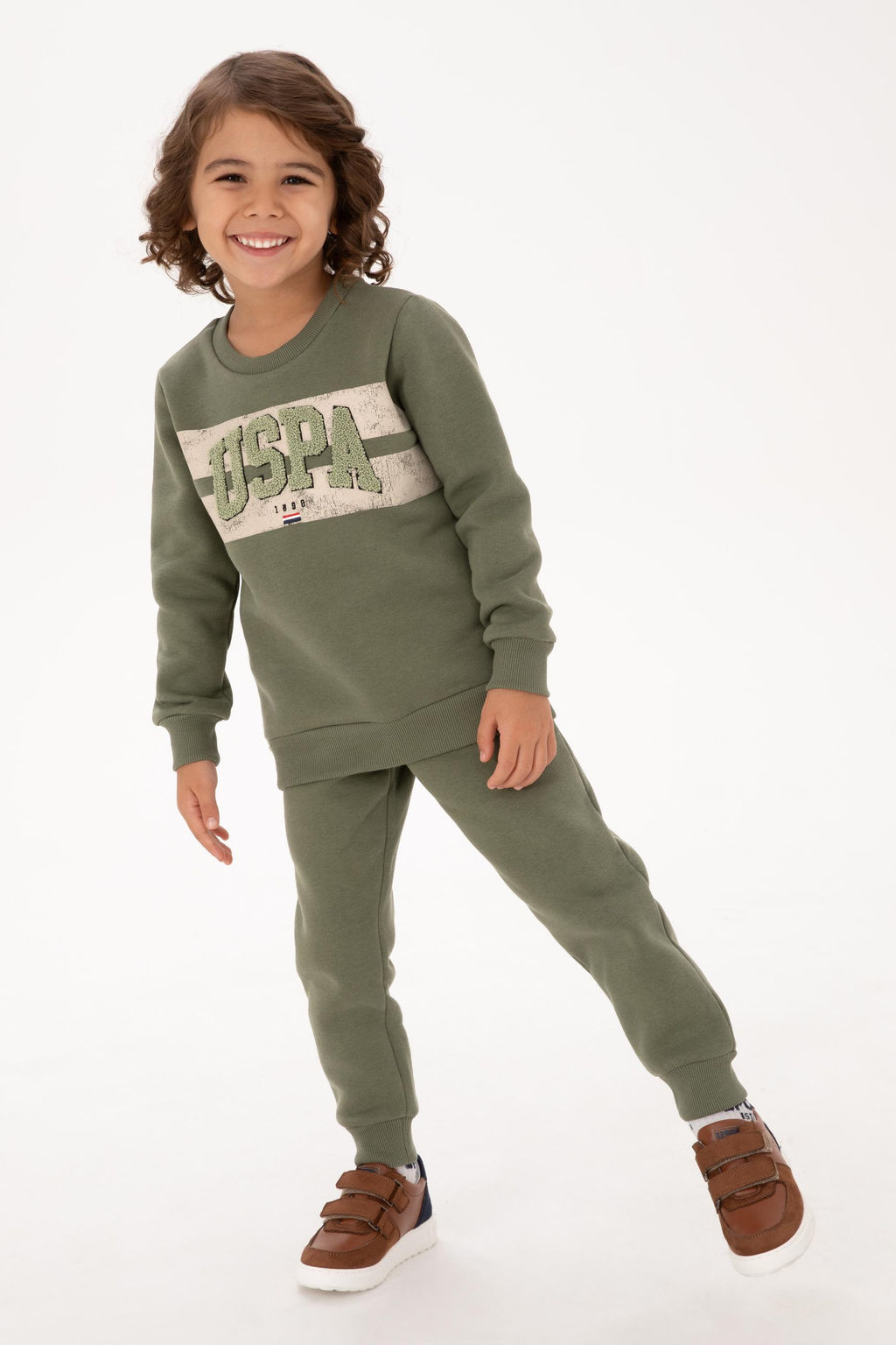 Erkek _ocuk Haki Pijama Tak_m_ Sepette S_rpriz _ndirim - U.s. polo assn фото 8