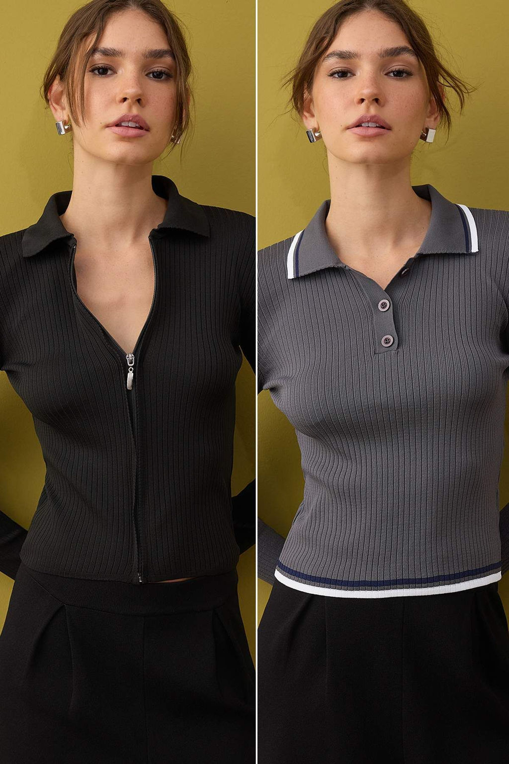 Kahverengi-K?rm?z? 2li Basic K?sa/Crop Ikili Paket Triko H?rka-Kazak TWOAW26KZ00116 - Trendyolmilla фото 20