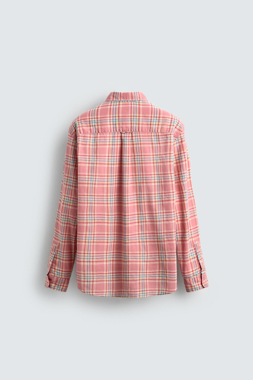 CAMISA REGULAR FIT CUADROS / Rosa - Zara фото 8