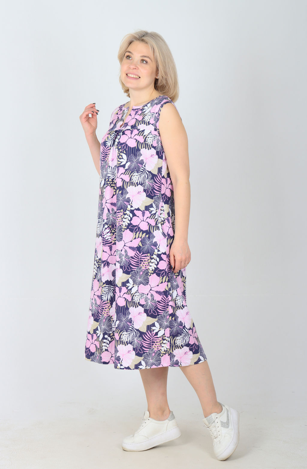 Сарафан Мимоза Х-456 (44-62) кулирка - Лотос фото 13