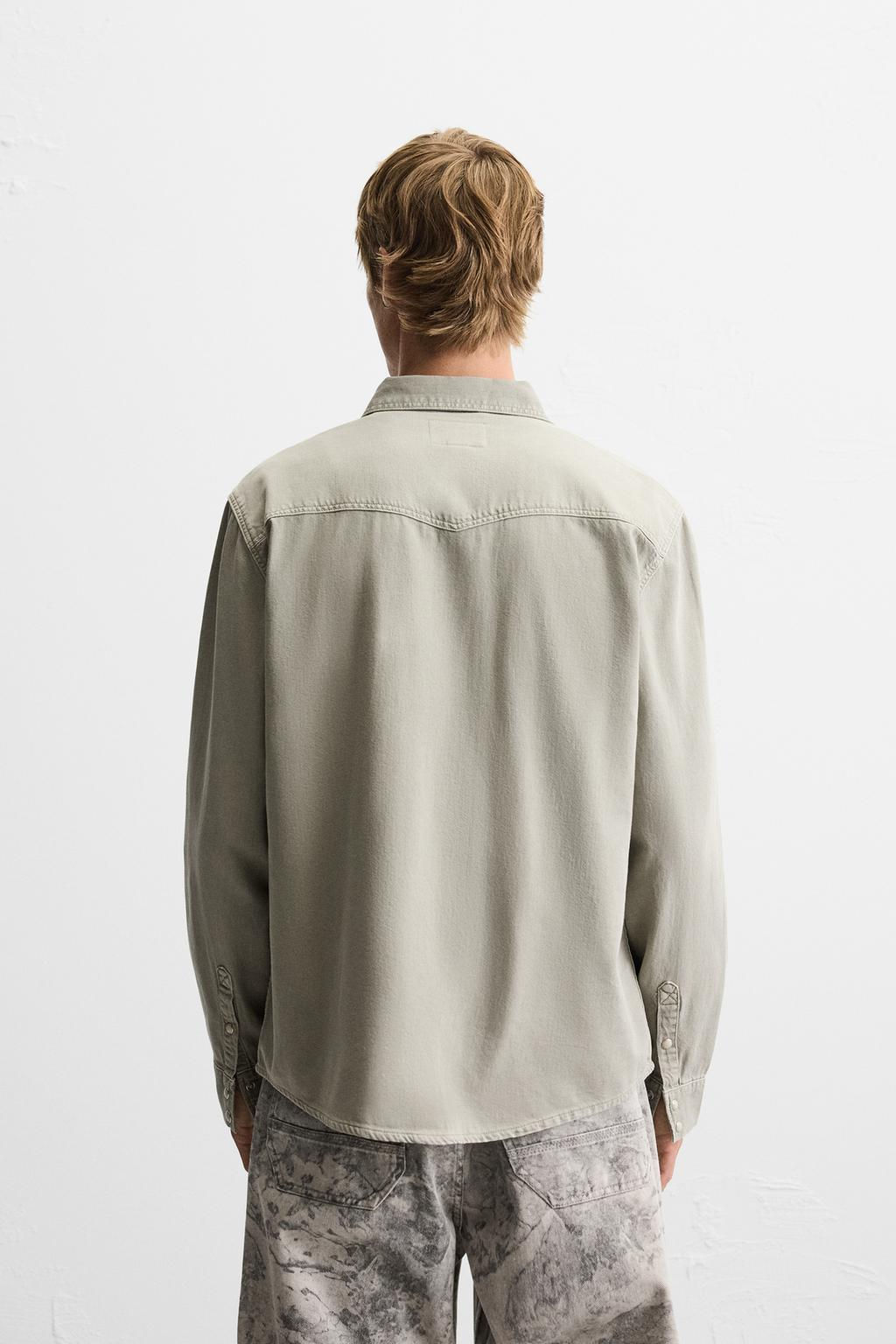 WESTERN DENIM SHIRT WITH POCKETS - Zara фото 20